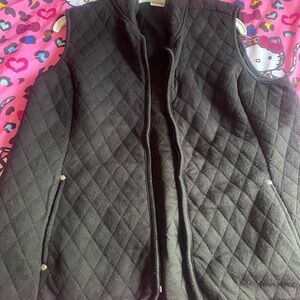Quilted Black Women's Vest